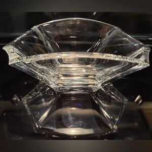 Baccarat Crystal Gingko Bowl by Thomas Bastide